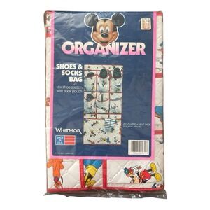 Disney Mickey‎ Mouse Whitmor 29.5" X 14.5" Shoes & Socks Bag